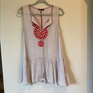 Bohemian sleeveless top